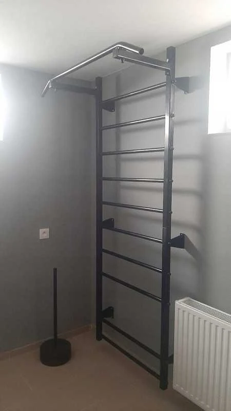 Gimnastikos kopėtėlės Dav-Ski, 228 cm, juodos