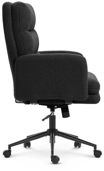Hells Chair Biuro kėdė su minkštu tekstūriniu apmušalu ir TILT, iki 120 kg, juoda