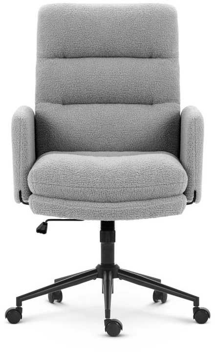 Hells Chair Biuro kėdė su minkštu tekstūriniu apmušalu ir TILT, iki 120 kg, pilka