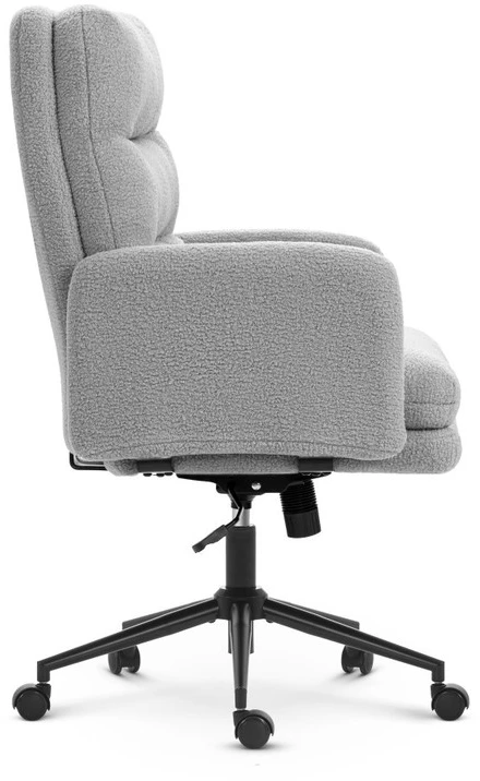 Hells Chair Biuro kėdė su minkštu tekstūriniu apmušalu ir TILT, iki 120 kg, pilka