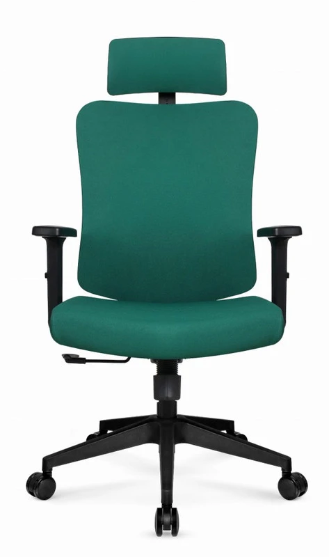 Hells Chair Biuro kėdė su spyruokline sėdyne ir 3D juosmens atrama, audinio apmušalas, žalia