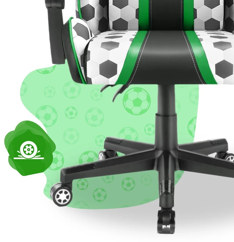 Hells Chair Vaikiška žaidimų kėdė su futbolo kamuoliais, 125–160 cm ūgiui, įvairiaspalvė