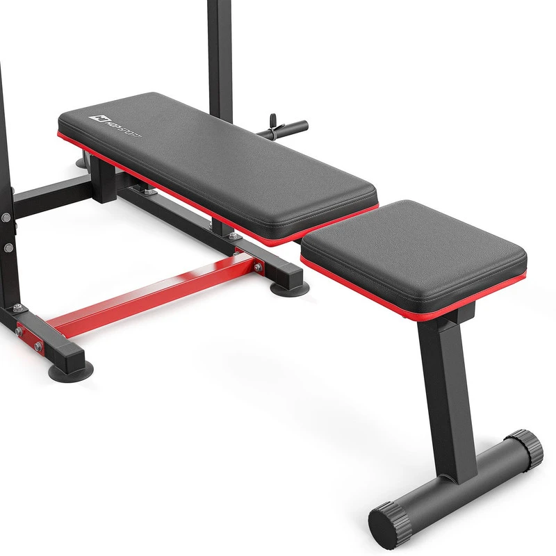 Hop Sport Daugiafunkcė treniruočių stotelė su suoliuku, prisitraukimų skersiniu ir štangos laikikliais, iki 150 kg