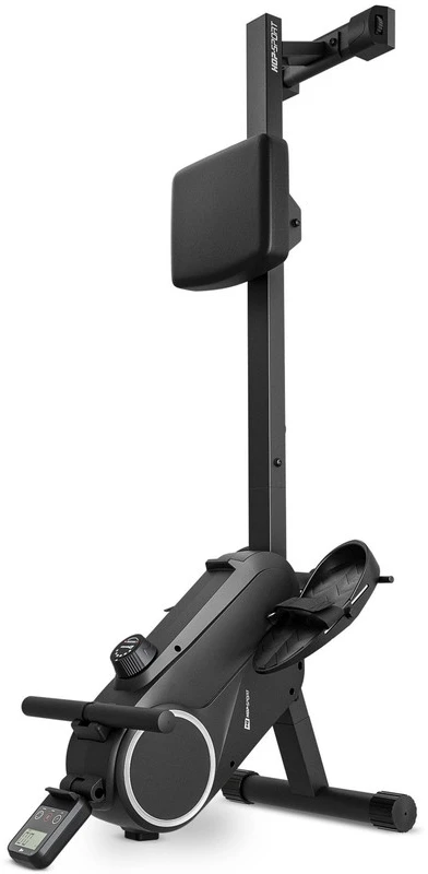 Hop Sport Magnetinis irklavimo treniruoklis su LCD ekranu, 16 pasipriešinimo lygių ir Bluetooth, iki 110 kg, juodas