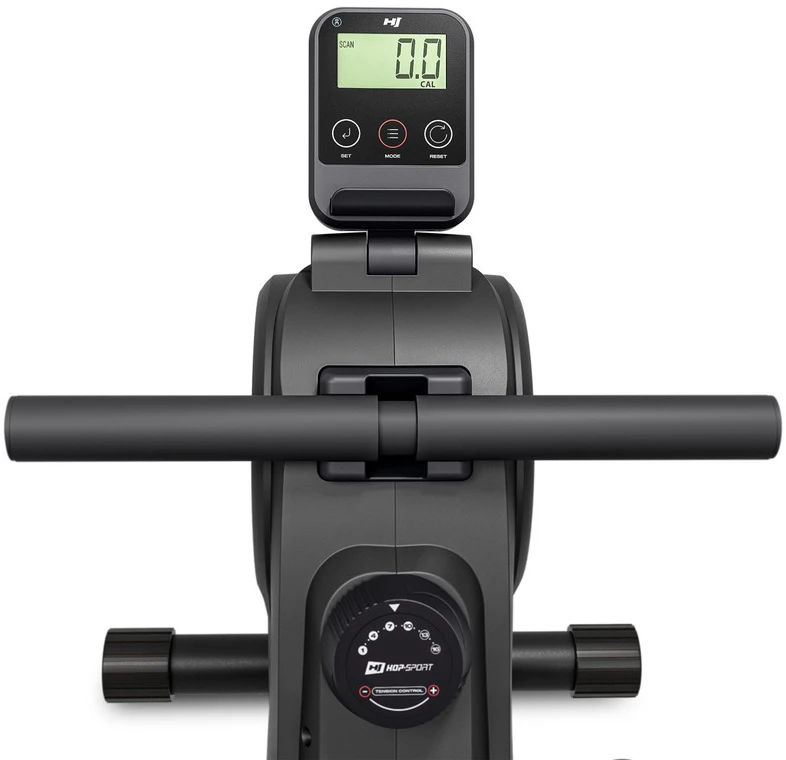 Hop Sport Magnetinis irklavimo treniruoklis su LCD ekranu, 16 pasipriešinimo lygių ir Bluetooth, iki 110 kg, juodas