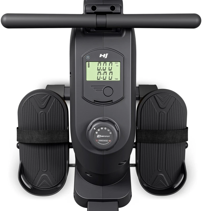 Hop Sport Magnetinis irklavimo treniruoklis su 16 pasipriešinimo lygių ir Bluetooth, iki 120 kg, juodas / auksinis