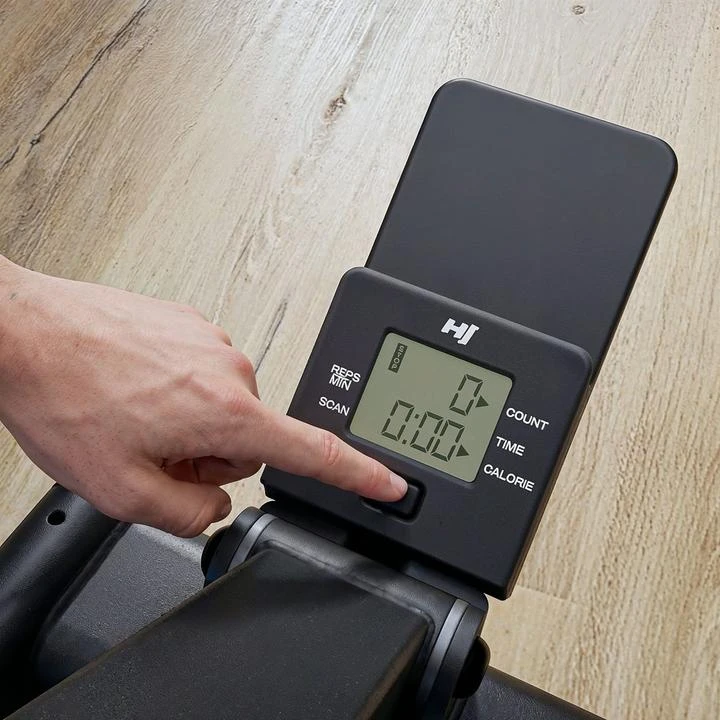 Hop Sport Mini steperis su reguliuojamu hidrauliniu pasipriešinimu ir LCD ekranu, iki 110 kg, juodas