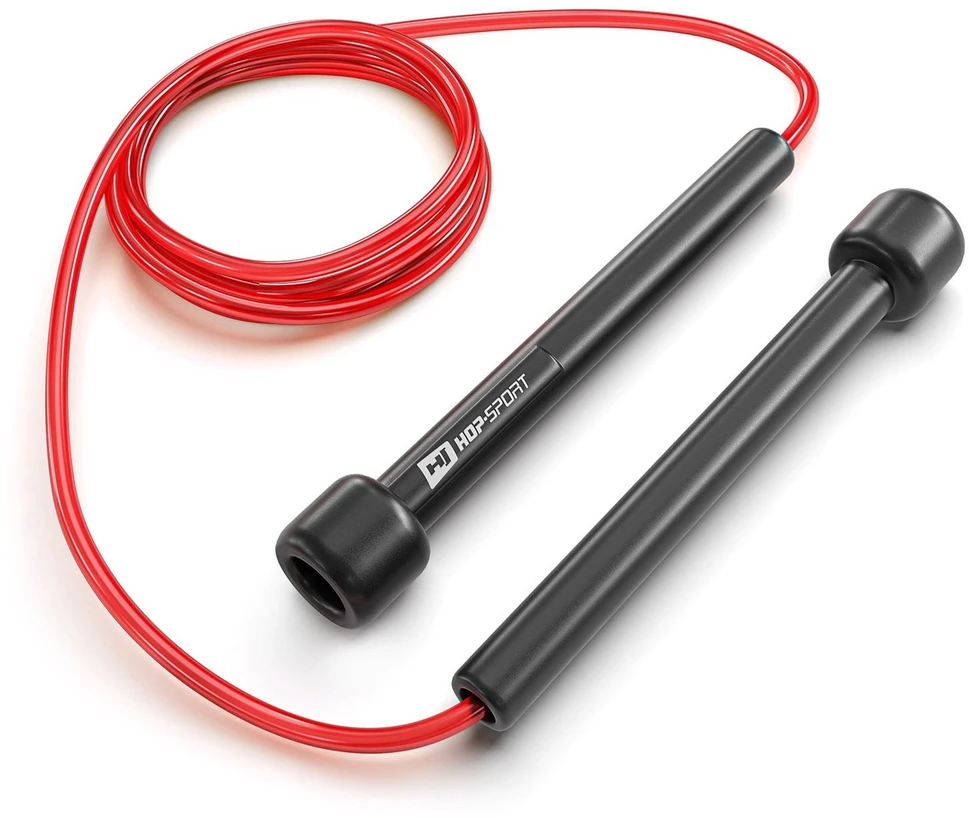 Hop Sport Plastikinė šokdynė namų ir funkcinėms treniruotėms, 275 cm, raudona
