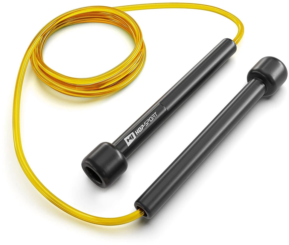 Hop Sport Plastikinė šokdynė namų ir funkcinėms treniruotėms, 275 cm, geltona