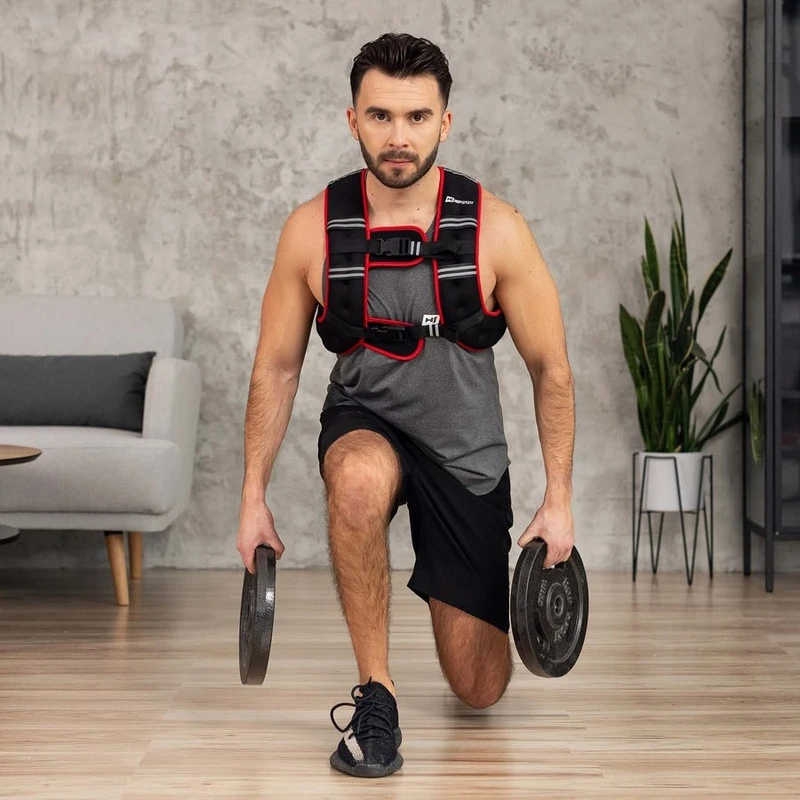 Hop Sport Reguliuojama svorių liemenė bėgimui ir jėgos treniruotėms, 5kg