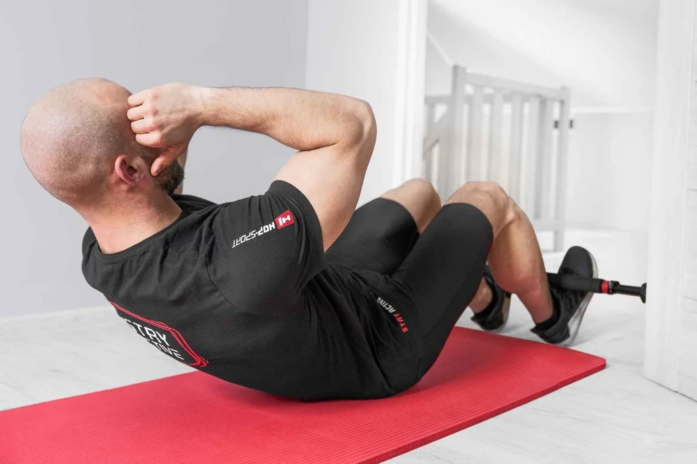 Hop Sport Reguliuojamas tarpdurio prisitraukimų skersinis, 65–100 cm, iki 150 kg, juodas