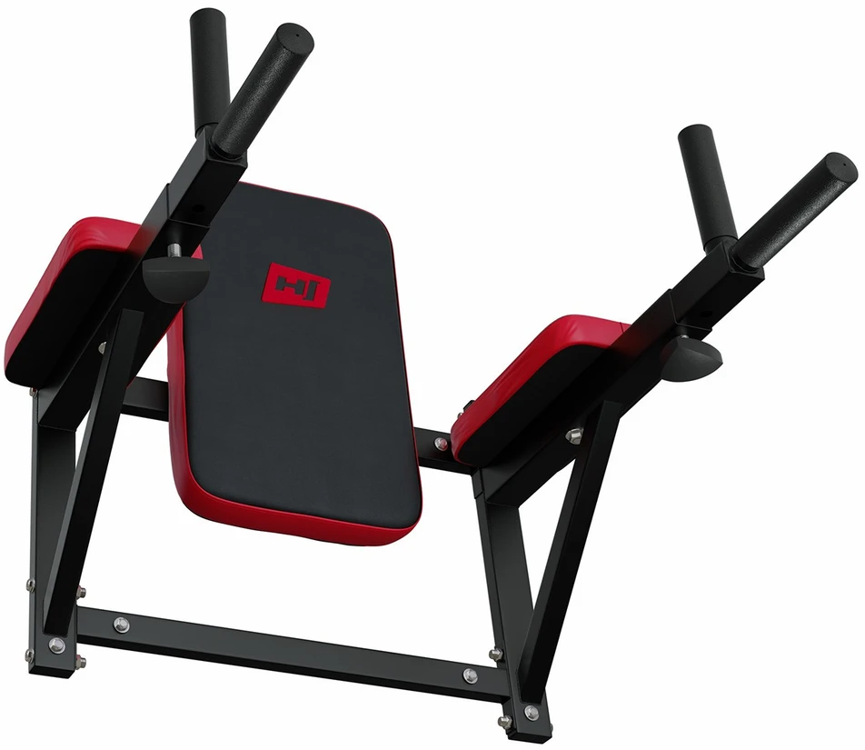 Hop Sport Sieninės treniruočių lygiagretės su nugaros atrama ir atsispaudimų rankenomis, iki 100 kg