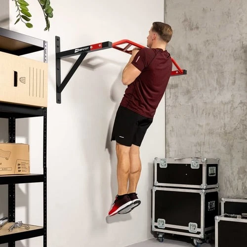 Hop Sport Sieninis prisitraukimų skersinis jėgos treniruotėms, 14 suėmimo variantų, iki 150 kg