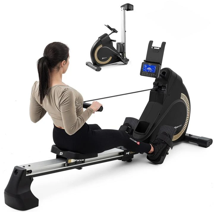 Hop Sport Sulankstomas magnetinis irklavimo treniruoklis su 16 pasipriešinimo lygių ir Bluetooth, iki 150 kg