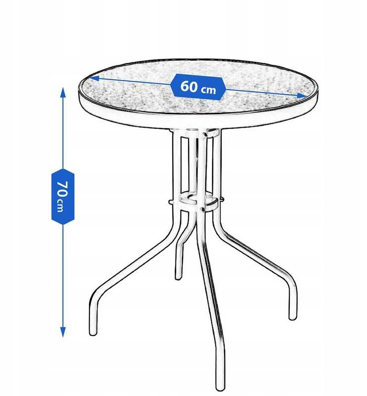 Lauko baldų komplektas Jumi Kėdžių ir stalo komplektas, 60-70cm