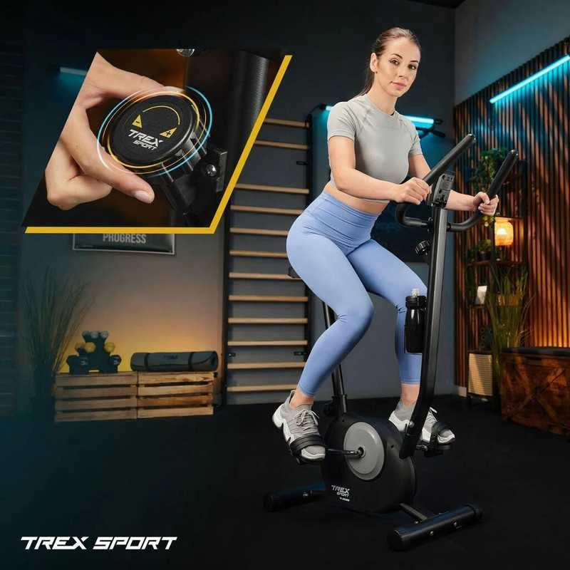 Stacionarus dviratis treniruoklis Trex Sport, juodas