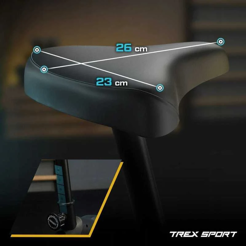 Stacionarus dviratis treniruoklis Trex Sport, pilkas