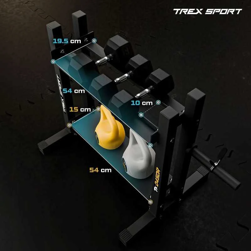 Trex Sport Hantelių ir svorių stovas, 2 lygiai