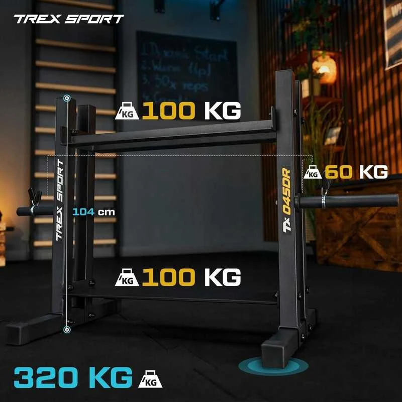 Trex Sport Hantelių ir svorių stovas, 2 lygiai