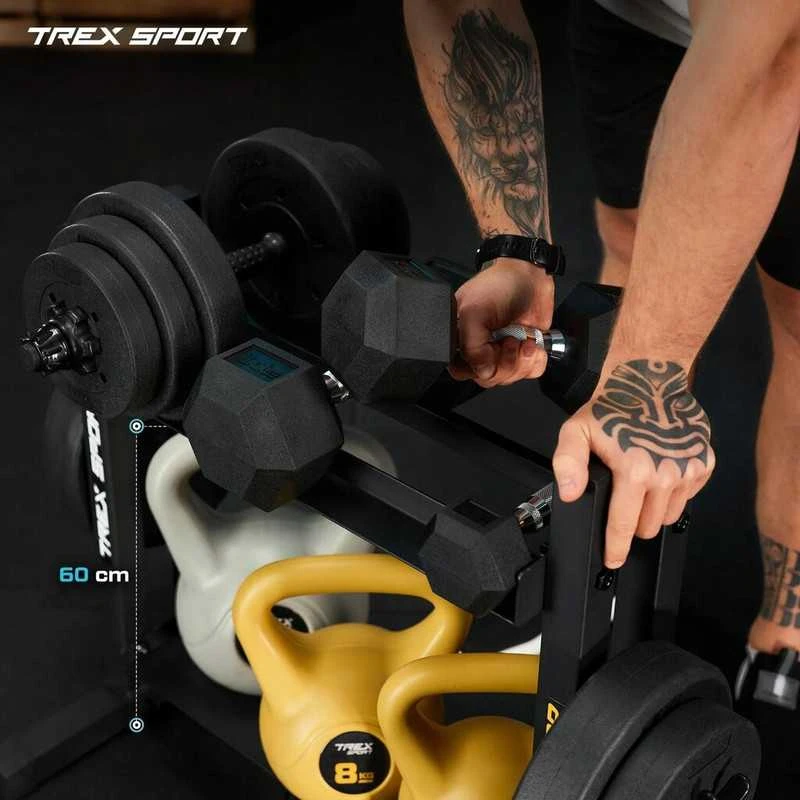 Trex Sport Hantelių ir svorių stovas, 2 lygiai