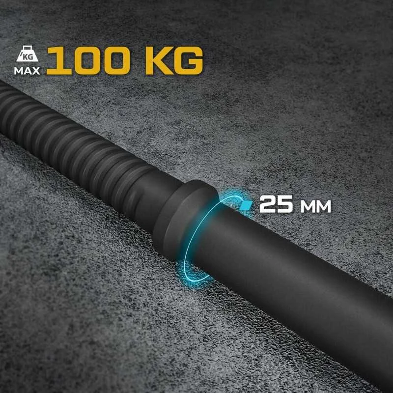 Trex Sport Lenktas štangos grifas 120 cm, 25 mm