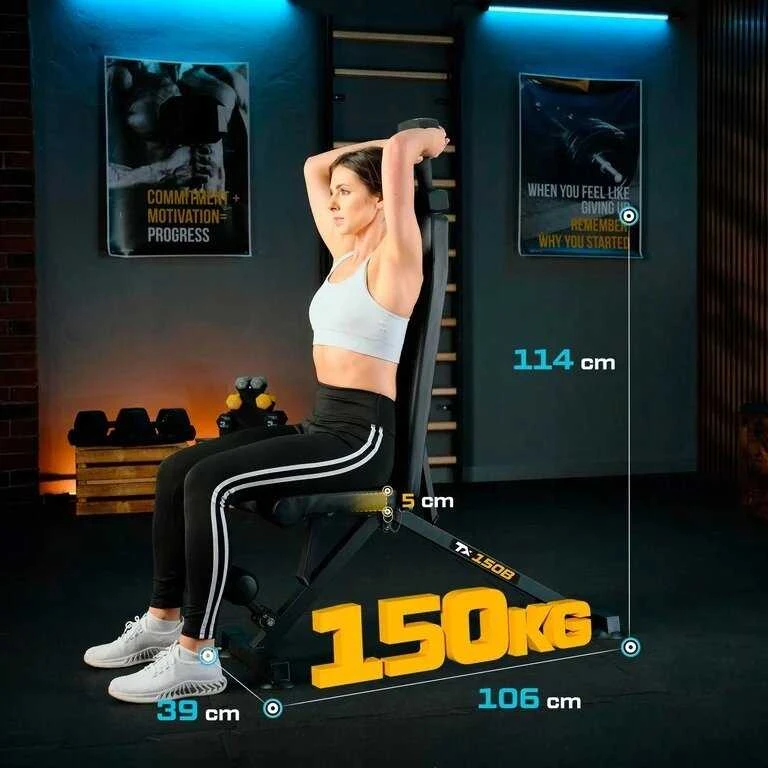 Trex Sport Reguliuojamas treniruočių suoliukas