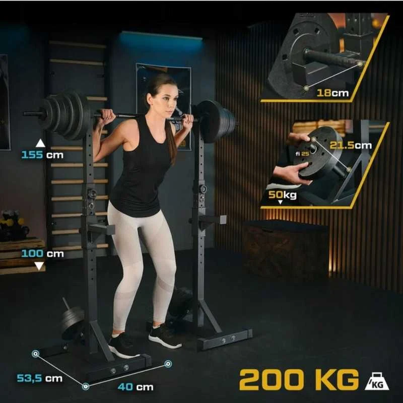 Trex Sport Reguliuojami štangos stovai su saugikliais, 2vnt