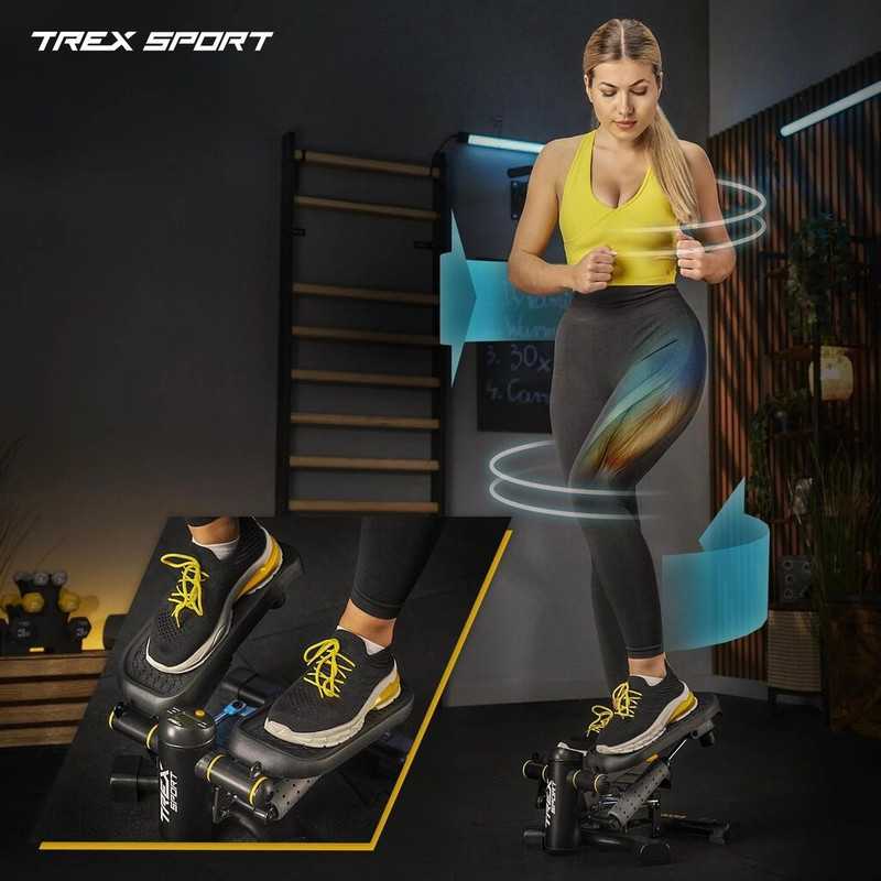 Trex Sport Stepperis 2in1 su pasipriešinimo gumomis
