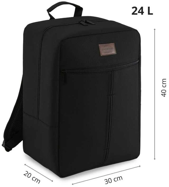 Zagatto Kelioninė kuprinė 40x30x20 cm, rankinis bagažas Ryanair ir Wizz Air, juoda