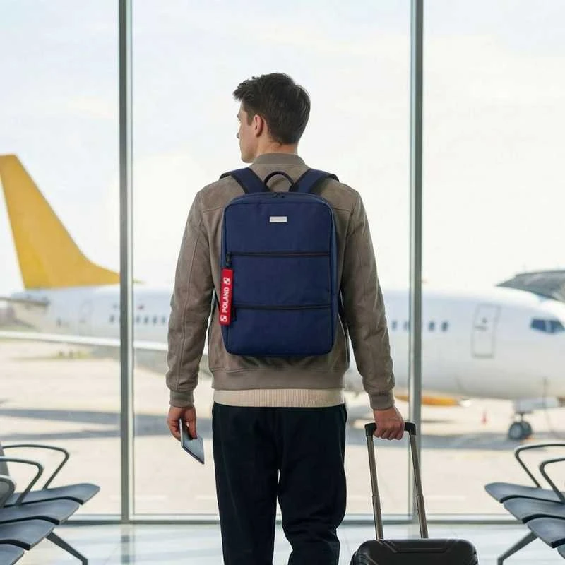 Zagatto Kelioninė kuprinė 40x30x20 cm, tinkama Ryanair ir Wizz Air rankiniam bagažui, tamsiai mėlyna