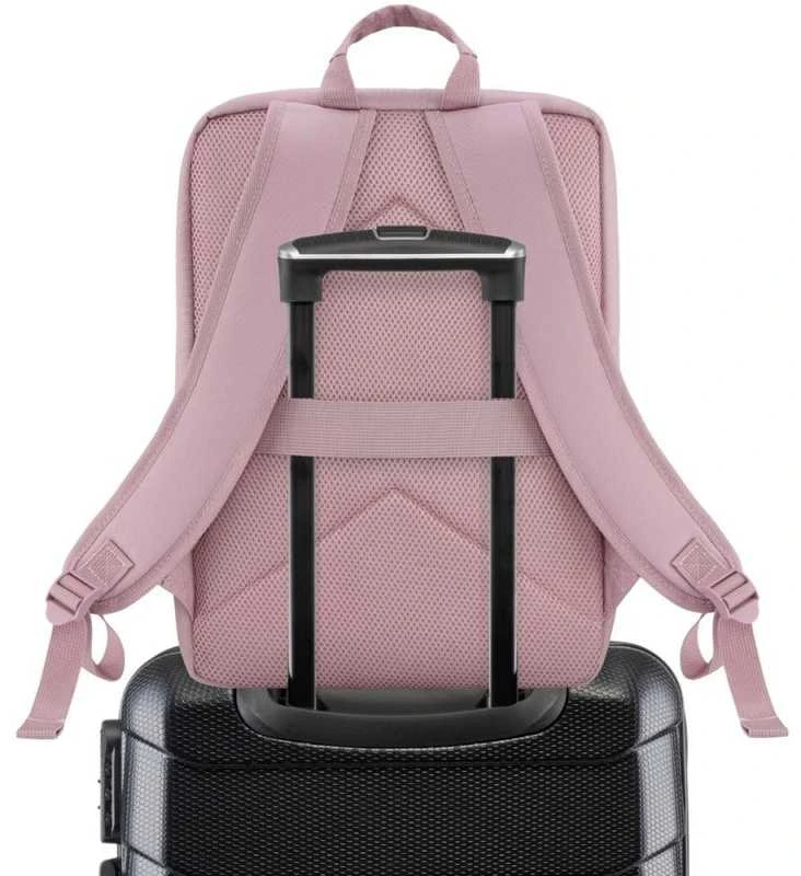 Zagatto Kelioninė kuprinė 40x30x20 cm, tinkama Ryanair ir Wizz Air rankiniam bagažui, rožinė
