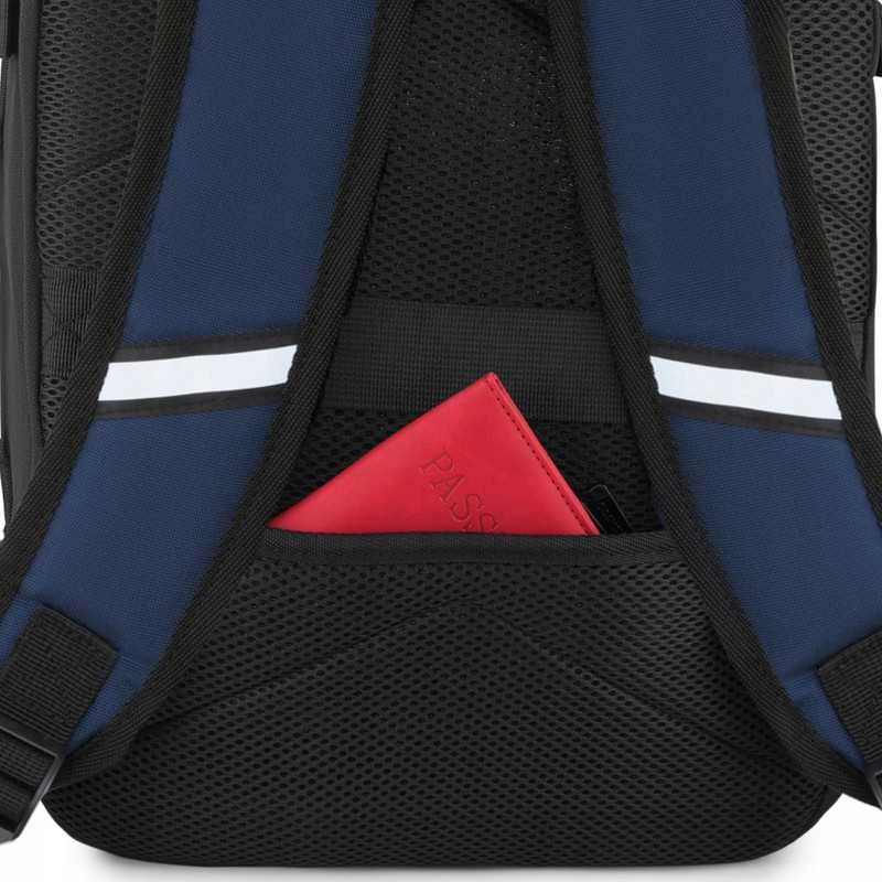 Zagatto Kelioninė kuprinė lėktuvui 40x30x20 cm su laptopo skyriumi, lengvas rankinis bagažas Ryanair / Wizz Air, tamsiai mėlyna