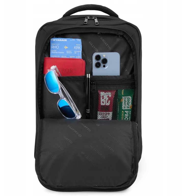 Zagatto Kelioninė rankinio bagažo kuprinė 40x30x20 cm, Ryanair / Wizz Air, juoda