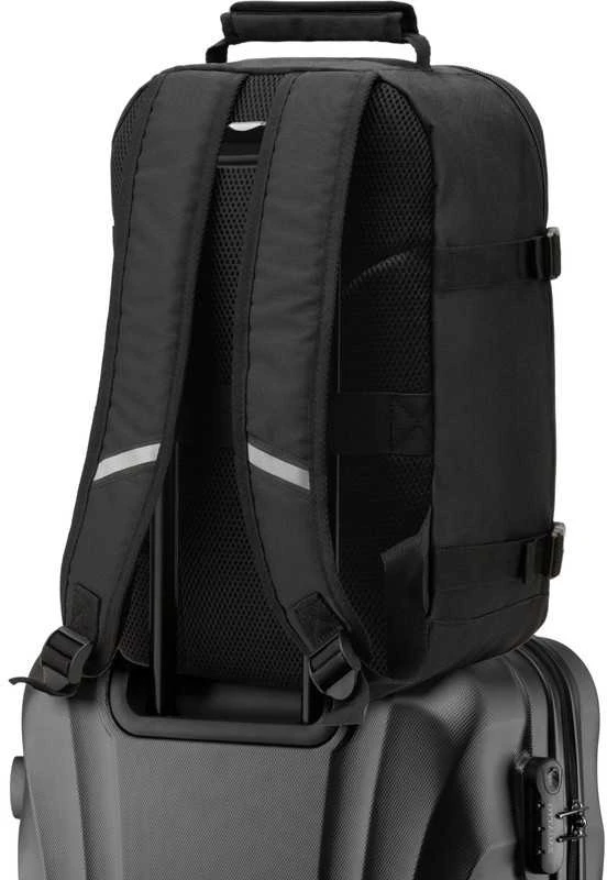 Zagatto Kuprinė į lėktuvą 40x25x20 cm su 6 kišenėmis, juoda