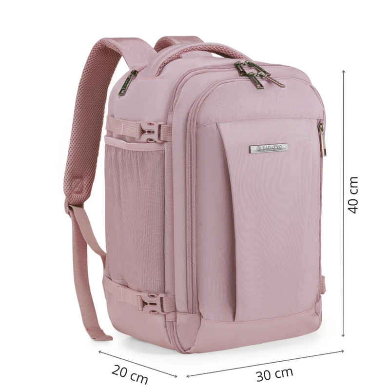 Zagatto Kuprinė lėktuvui 40x30x20 cm, rankinis bagažas Ryanair ir Wizz Air, juoda