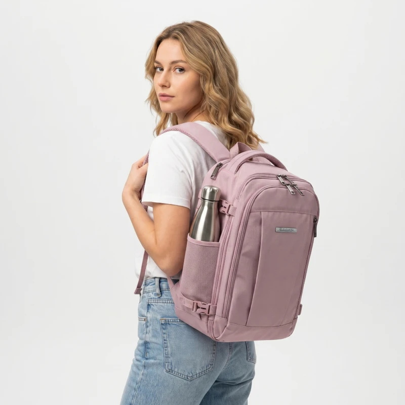 Zagatto Kuprinė lėktuvui 40x30x20 cm, rankinis bagažas Ryanair ir Wizz Air, juoda