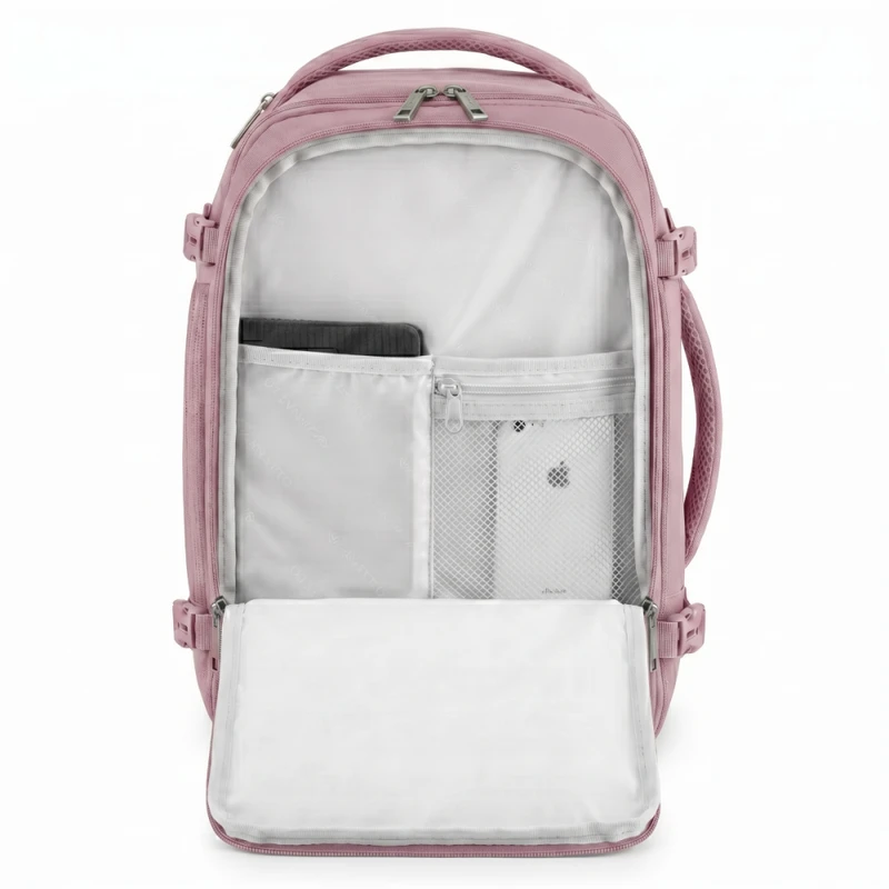 Zagatto Kuprinė lėktuvui 40x30x20 cm, rankinis bagažas Ryanair ir Wizz Air, juoda