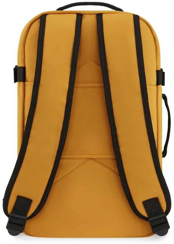 Zagatto Lėktuvo kuprinė 40x25x20 cm su laptopo skyriumi ir 6 kišenėmis, tinkama Ryanair ir Wizz Air, geltona