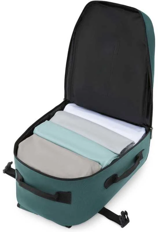 Zagatto Lėktuvo kuprinė 40x25x20 cm su laptopo skyriumi ir 6 kišenėmis, tinkama Ryanair ir Wizz Air, jūrinė mėlyna
