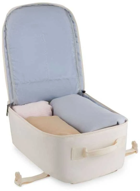 Zagatto Lėktuvo kuprinė 40x25x20 cm su laptopo skyriumi ir 6 kišenėmis, tinkama Ryanair ir Wizz Air, smėlio
