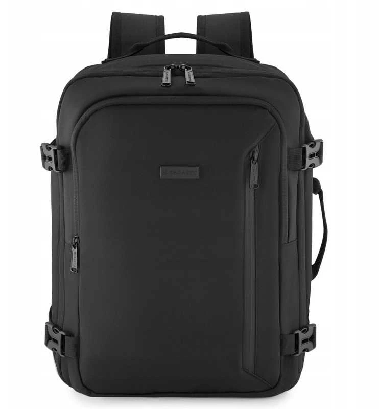Zagatto Lėktuvo kuprinė 40x30x20 cm, rankinis bagažas Ryanair ir Wizz Air, juoda