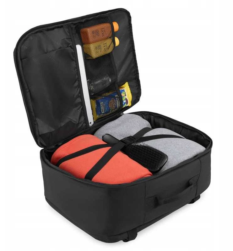 Zagatto Lėktuvo kuprinė 40x30x20 cm, rankinis bagažas Ryanair ir Wizz Air, juoda