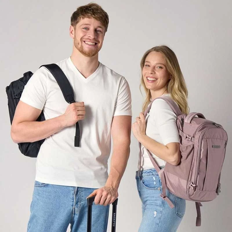 Zagatto Lengva kelioninė kuprinė 40x25x20 cm, tinka Ryanair ir Wizz Air rankiniam bagažui, rožinė