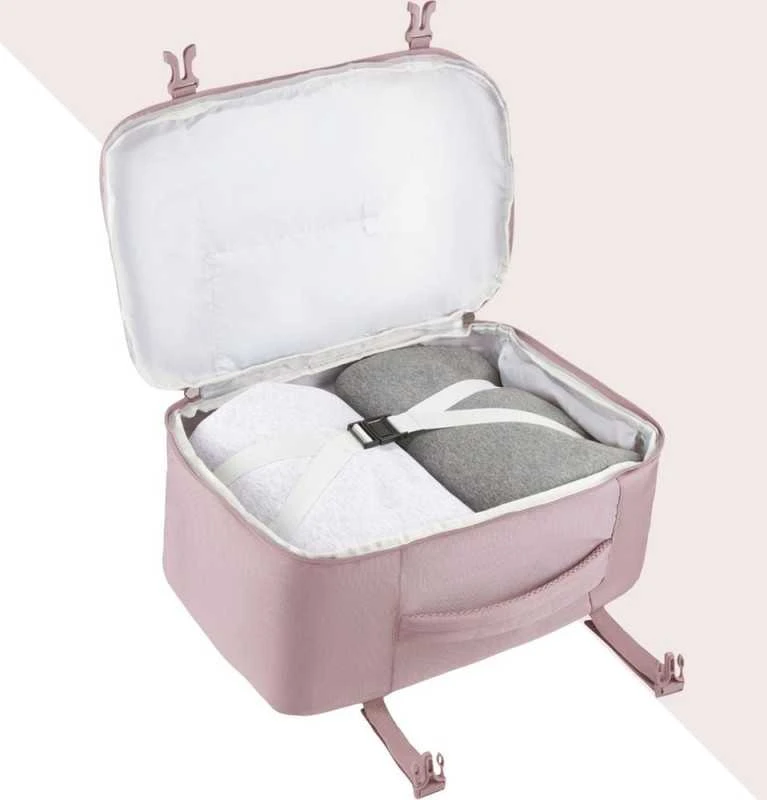 Zagatto Lengva kelioninė kuprinė 40x25x20 cm, tinka Ryanair ir Wizz Air rankiniam bagažui, rožinė