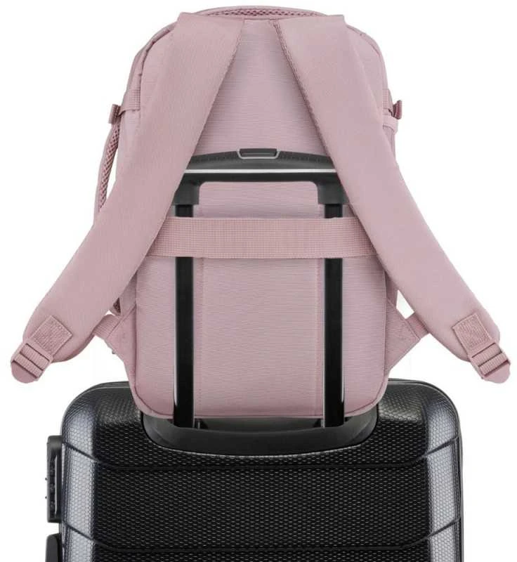 Zagatto Lengva kelioninė kuprinė 40x25x20 cm, tinka Ryanair ir Wizz Air rankiniam bagažui, rožinė