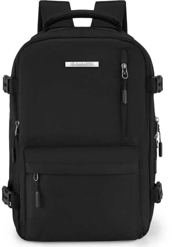 Zagatto Lengva rankinio bagažo kuprinė 40x25x15 cm, tinkama Ryanair ir Wizz Air, juoda