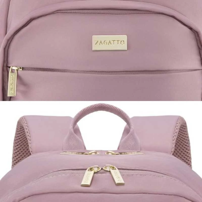 Zagatto Moteriška kelioninė kuprinė 40x25x20 cm, tinkama Ryanair ir Wizz Air rankiniam bagažui, rožinė