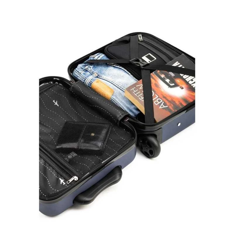 Kelioninis Zagatto Rankinio bagažo lagaminas su ratukais 40x30x20 cm, tinkamas Wizz Air, tamsiai mėlyna