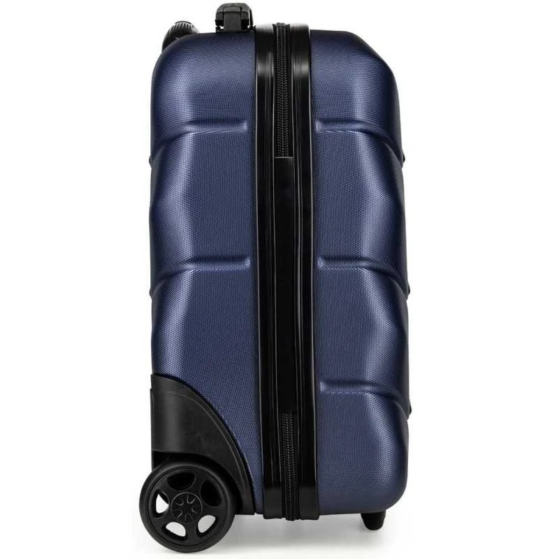 Kelioninis Zagatto Rankinio bagažo lagaminas su ratukais 40x30x20 cm, tinkamas Wizz Air, tamsiai mėlyna
