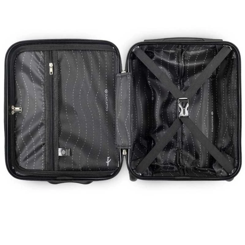Kelioninis Zagatto Rankinio bagažo lagaminas su ratukais 40x30x20 cm, tinkamas Wizz Air, tamsiai mėlyna